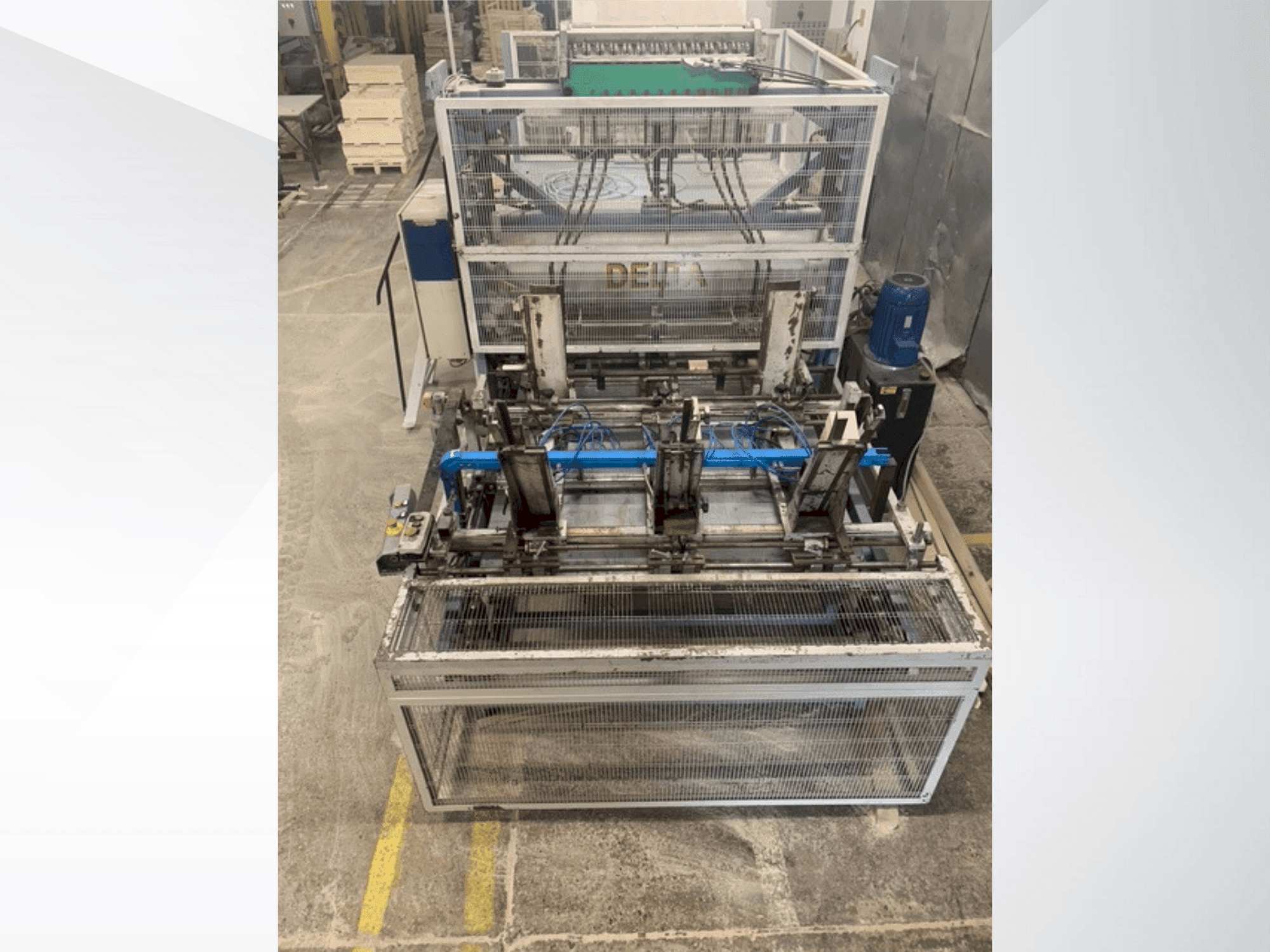Masina DELTA pallet nailing machine line eestvaade