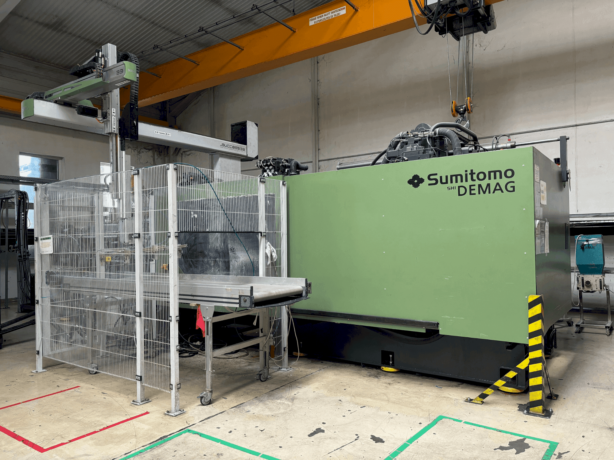 Masina SUMITOMO SHI DEMAG Systec 800/1120-6400   eestvaade