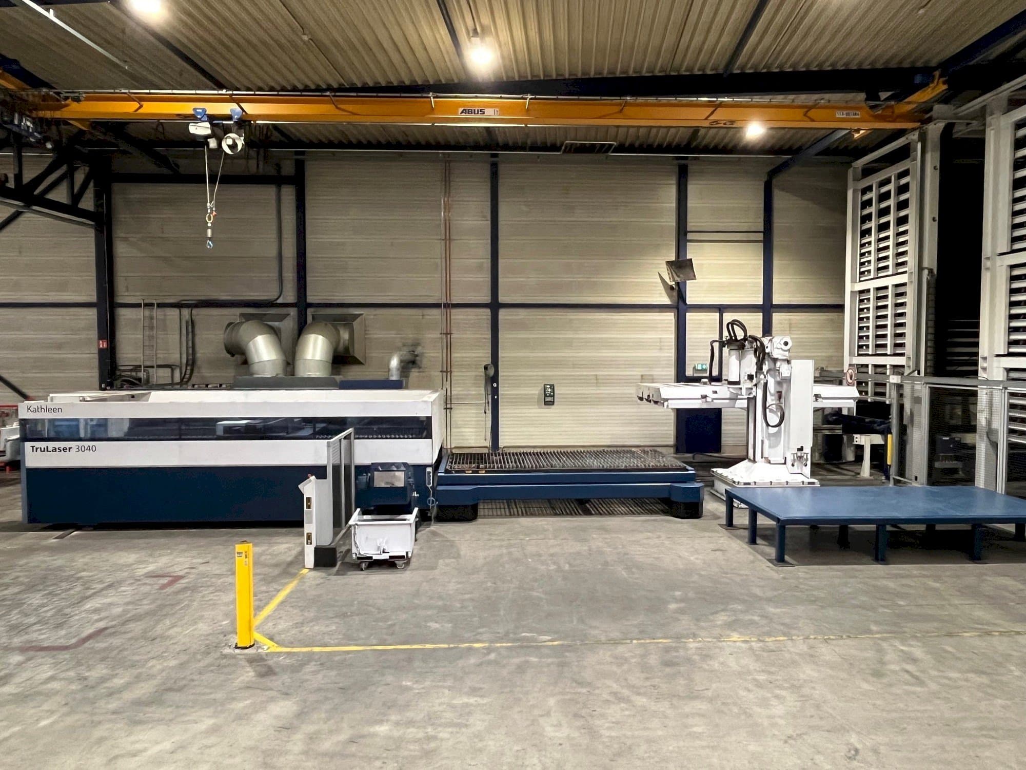 Masina Trumpf TruLaser 3040 6kW CO2 + Liftmaster eestvaade