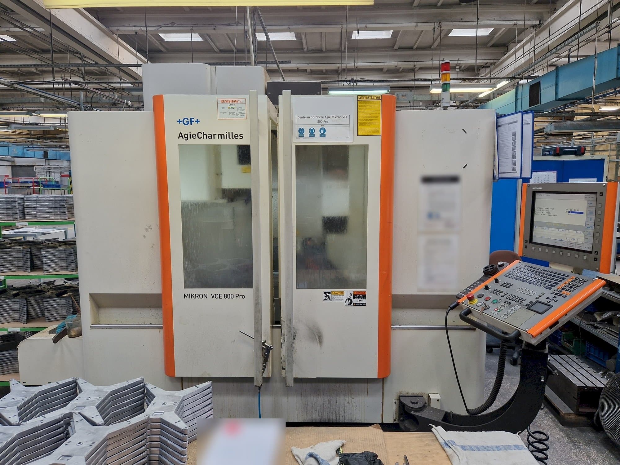 Masina AgieCharmilles MIKRON VCE 800 PRO   eestvaade