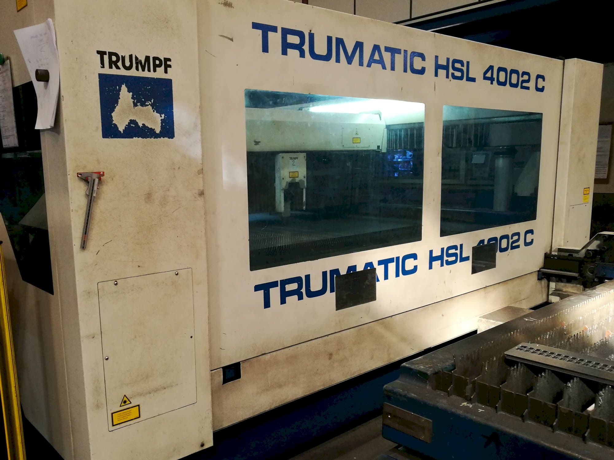 Masinavaade Trumpf Trumatic HSL 4002 C   vasakult