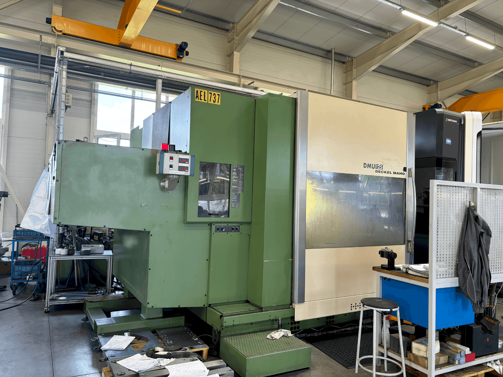 Masina DMG MORI DMU 125 eestvaade