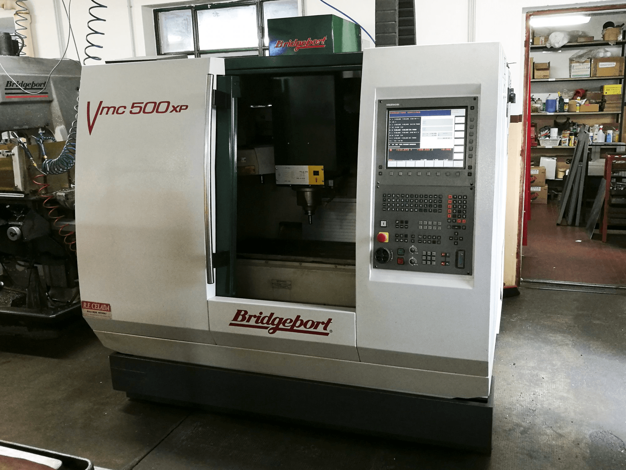 Masina Bridgeport VMC 500 XP eestvaade