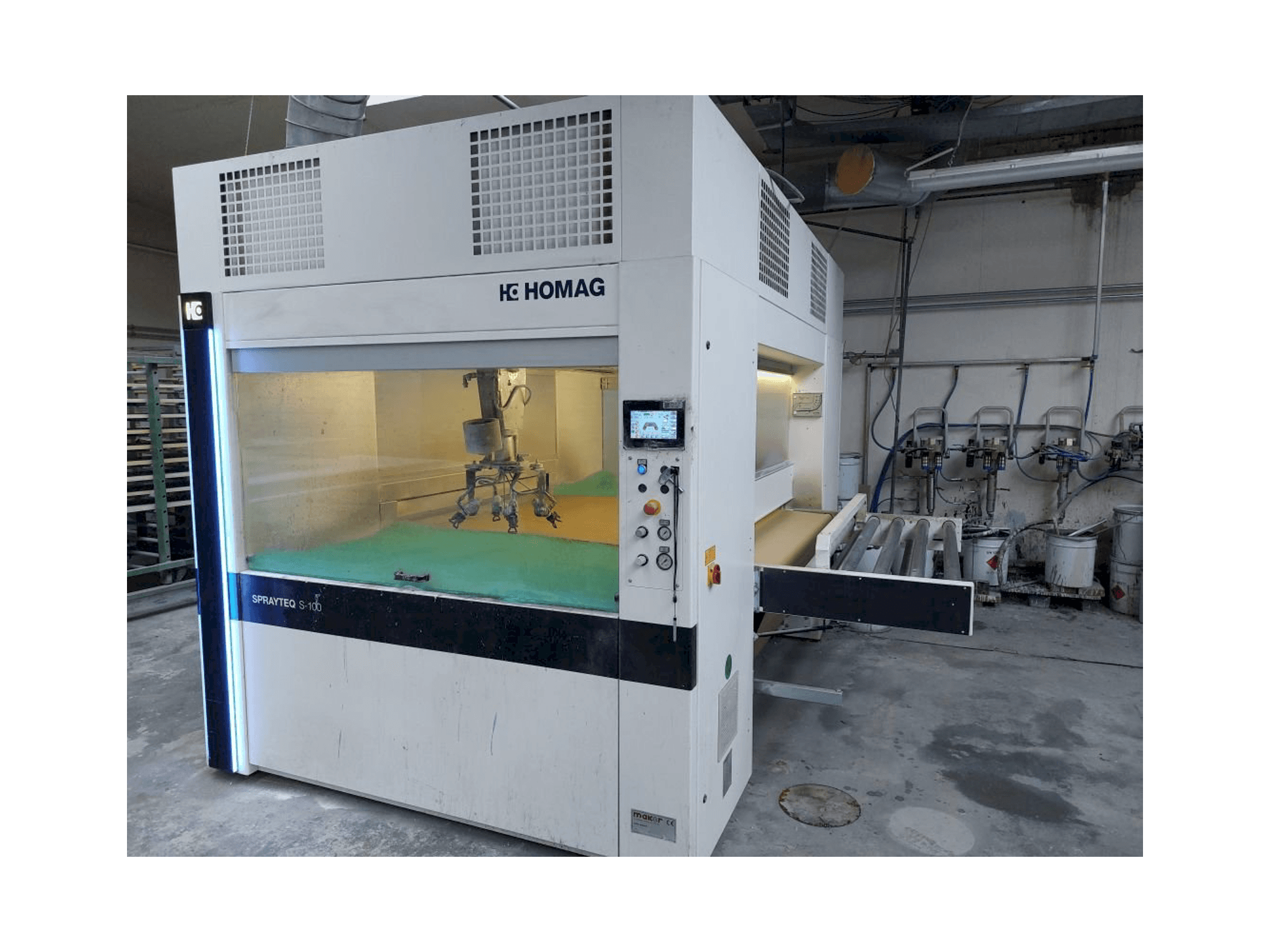 Masina HOMAG SPRAYTEQ S-100 eestvaade