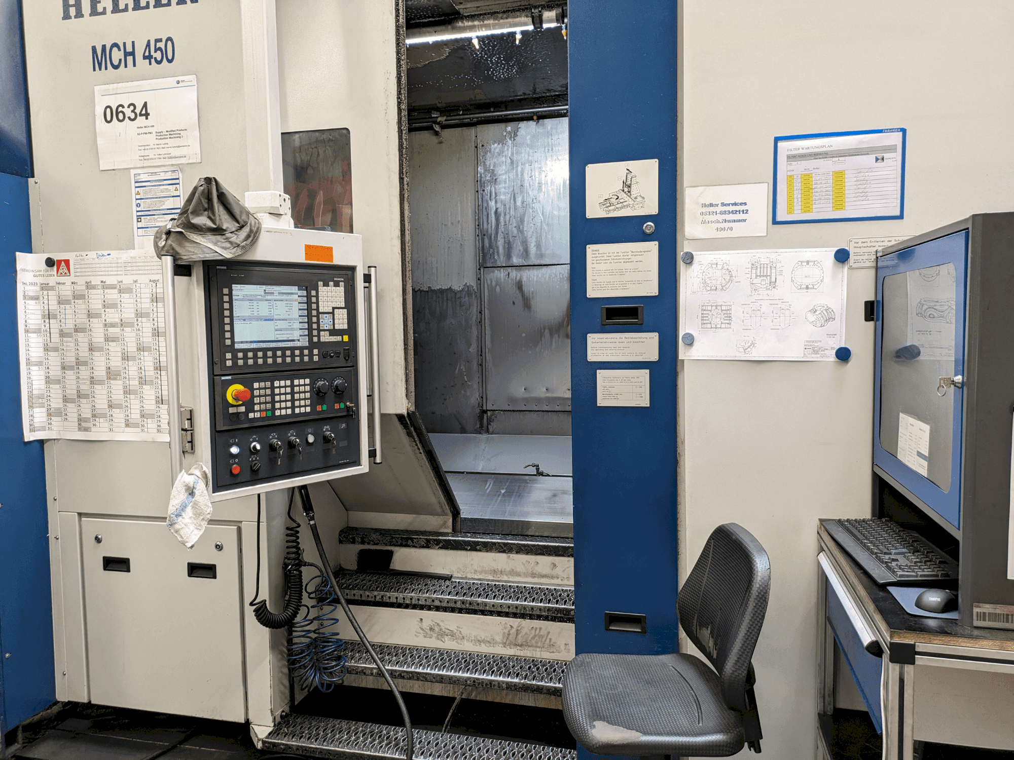 Masina HELLER MCH 450 eestvaade
