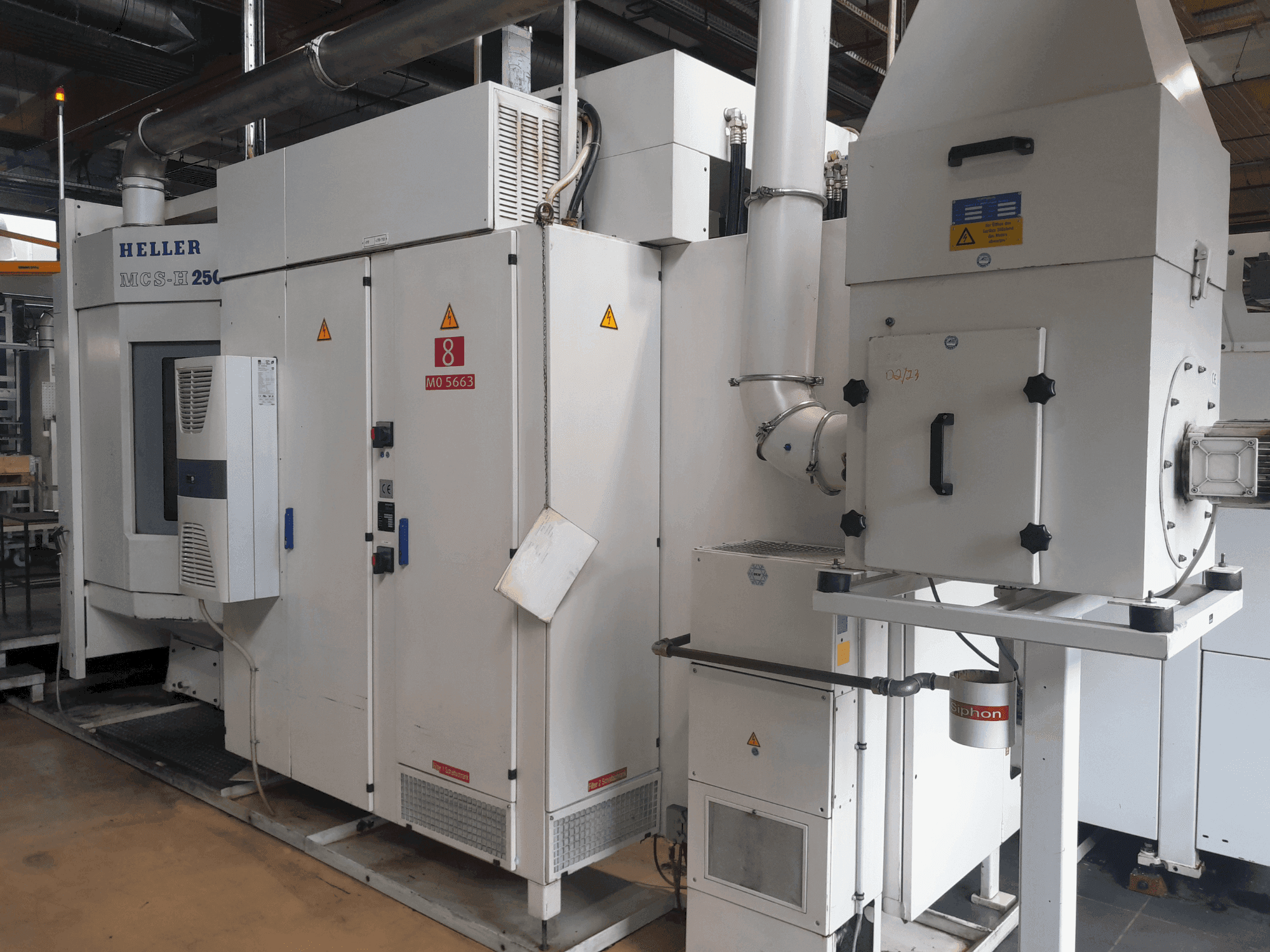 Masina HELLER MCS-H 250 eestvaade