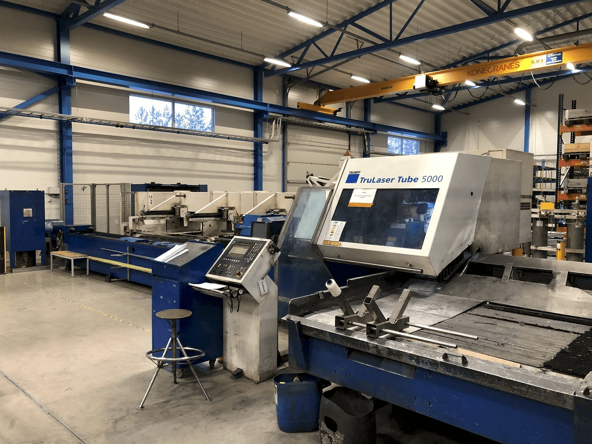 Masina Trumpf TruLaser Tube 5000 eestvaade
