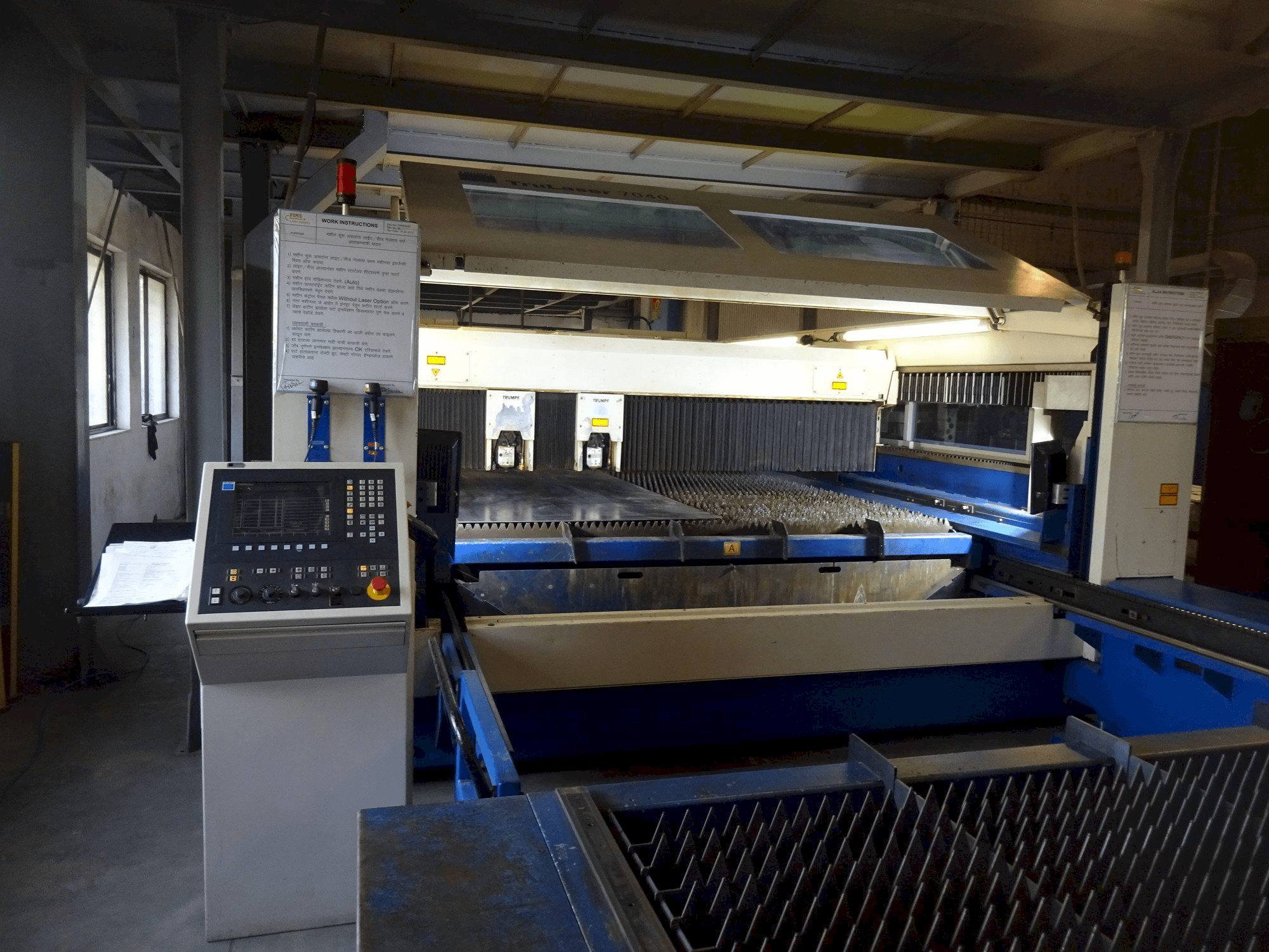 Masina Trumpf TruLaser 7040 eestvaade
