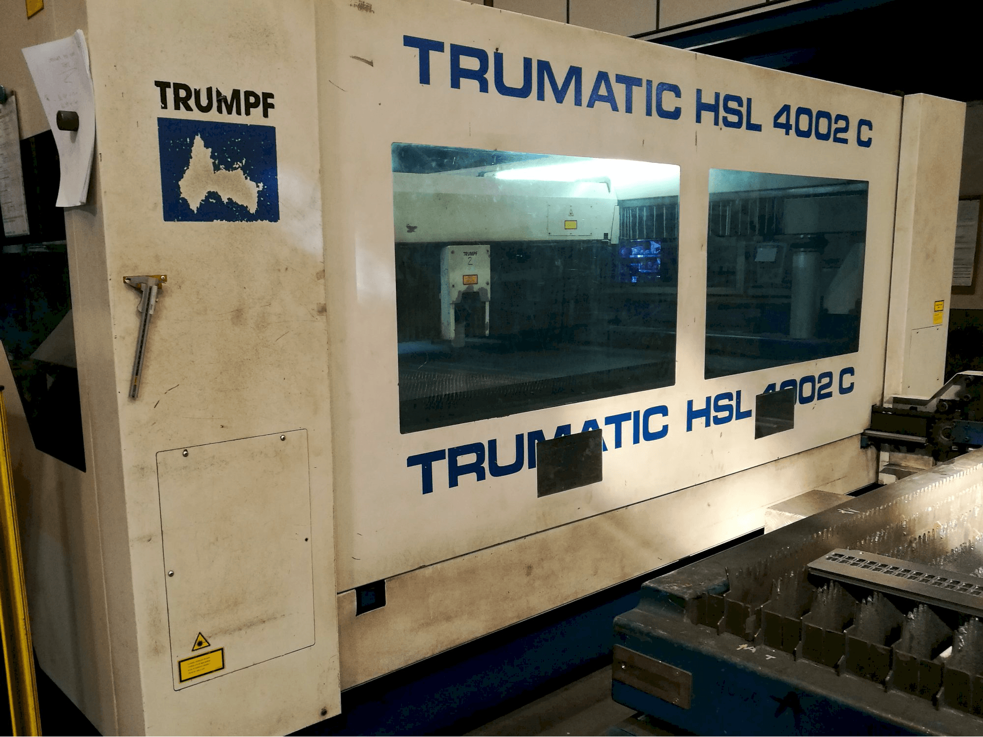 Masinavaade Trumpf Trumatic HSL 4002 C vasakult