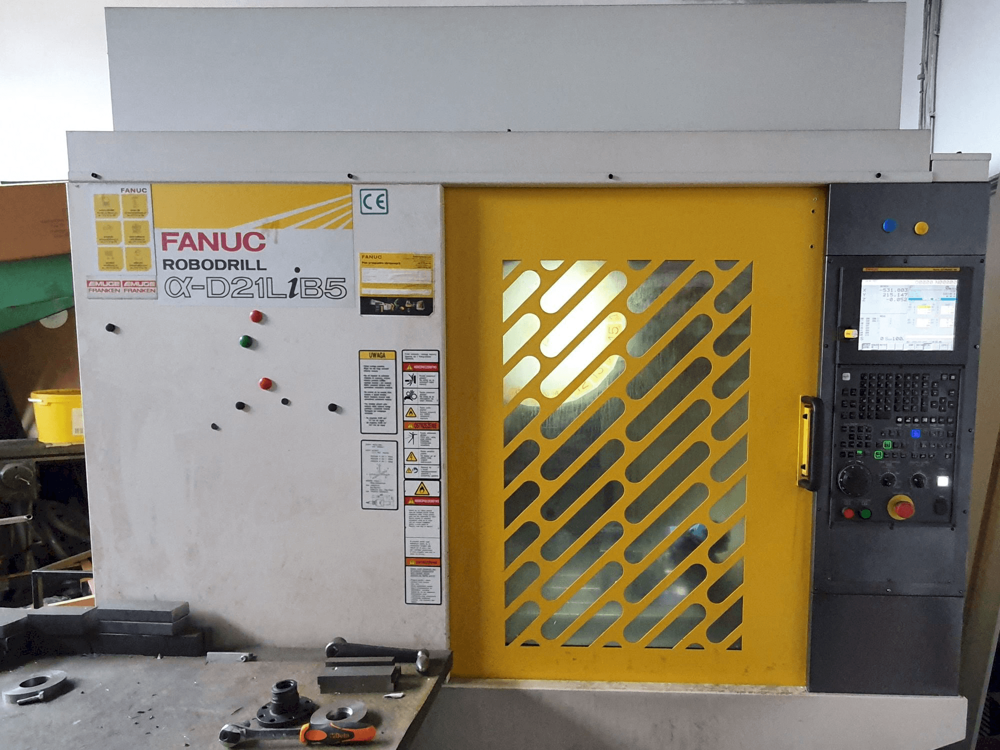 Masina FANUC ROBODRILL Alpha-D21LiB5 eestvaade