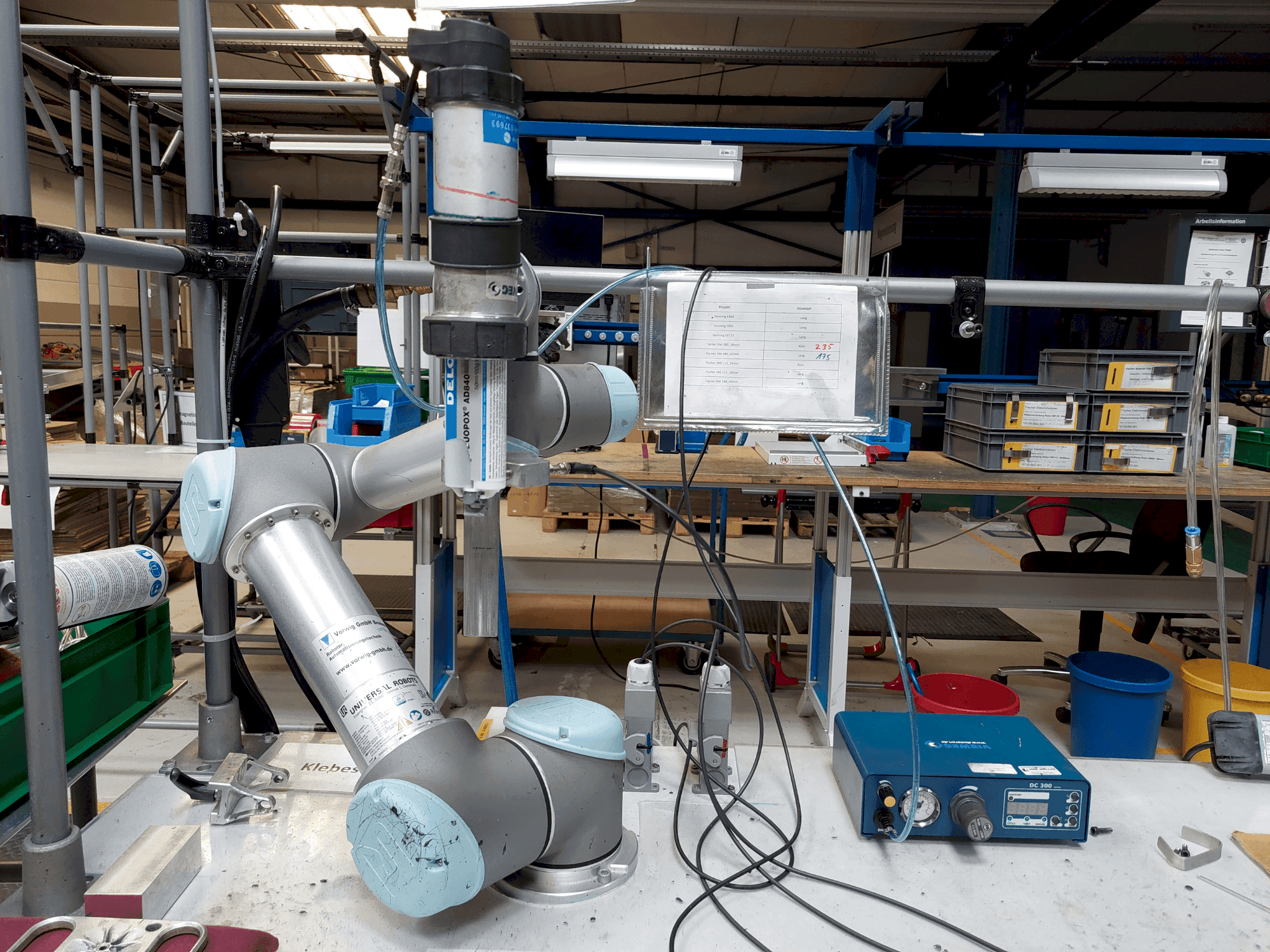 Masina Universal Robots UR5 eestvaade