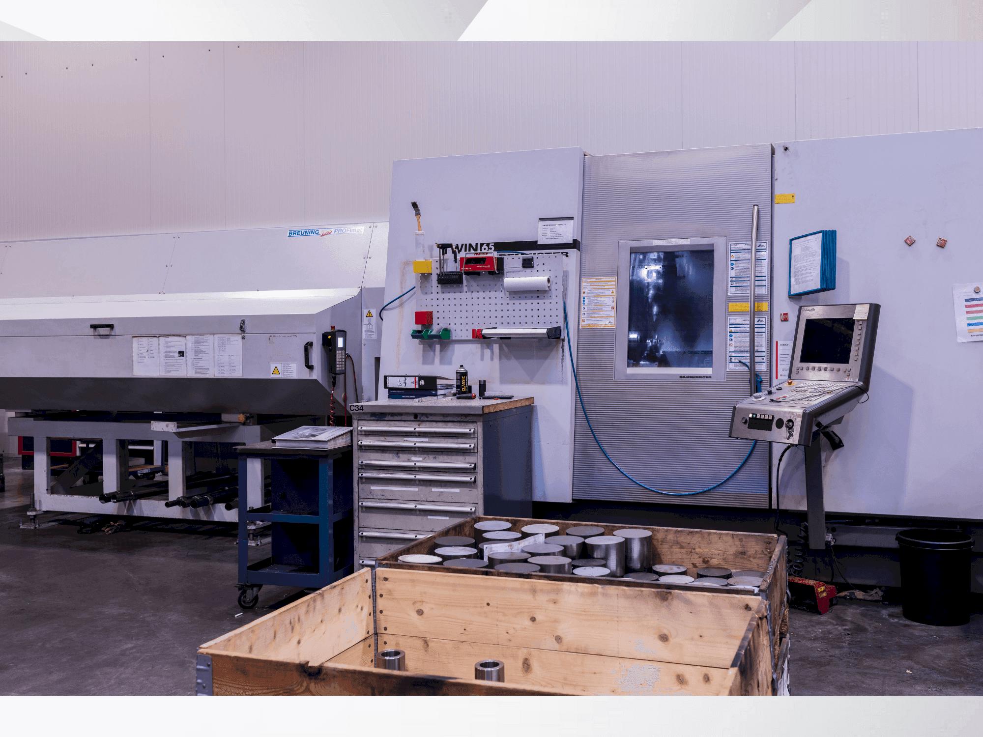 Masina DMG Gildemeister Twin 65 eestvaade