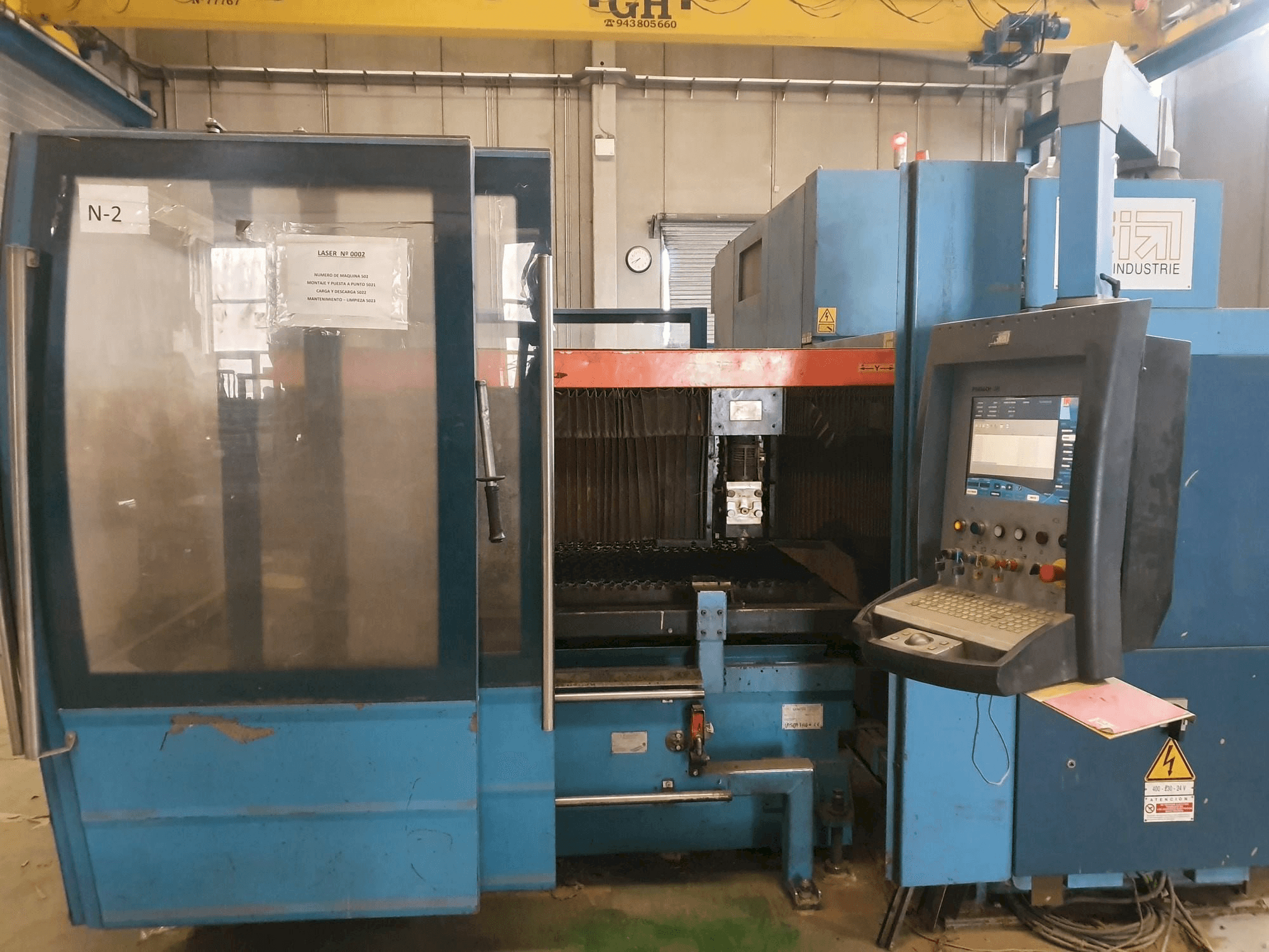 Masina Prima Industrie Platino 1530HS eestvaade