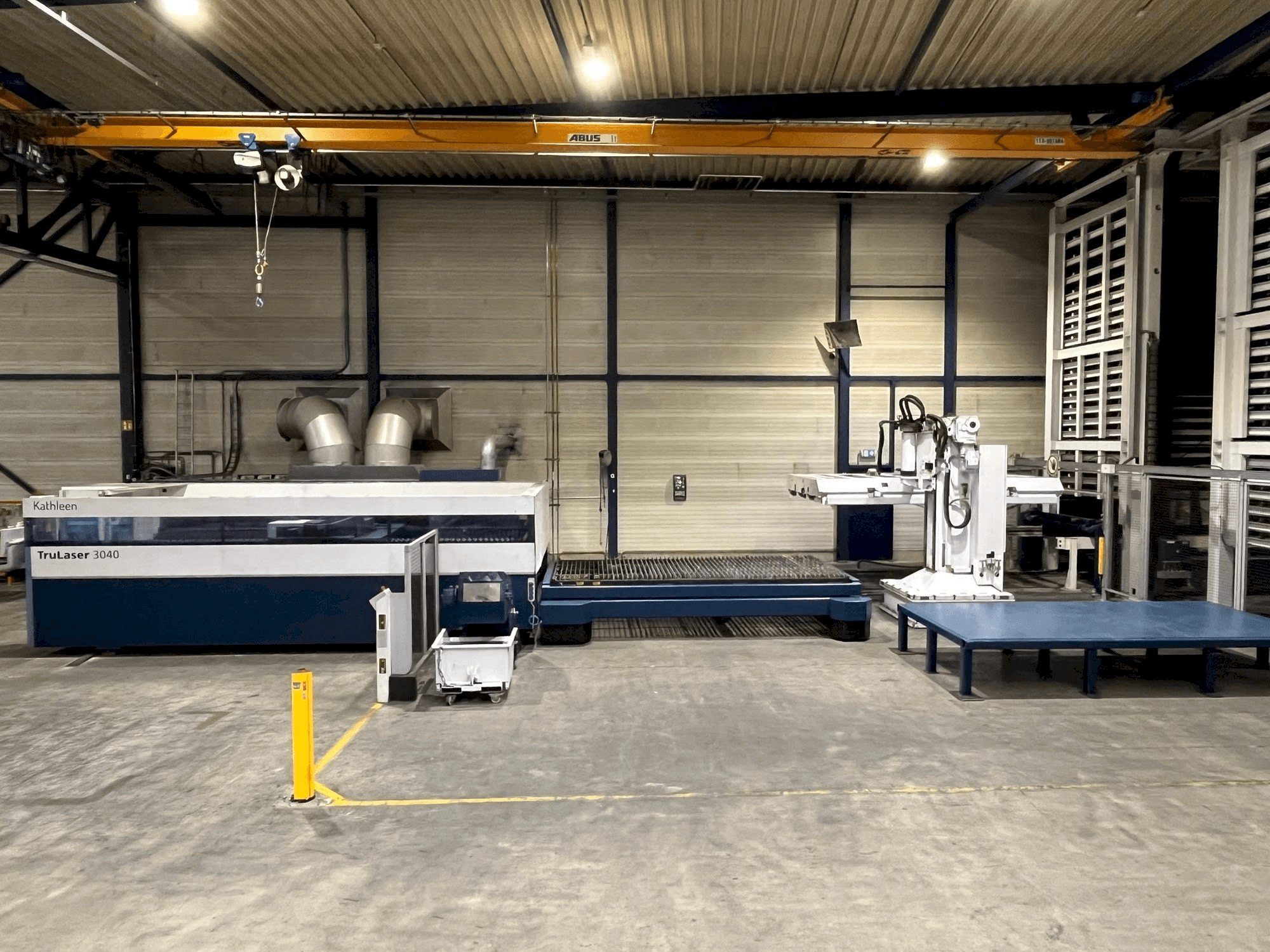 Masina Trumpf TruLaser 3040 6kW CO2 + Liftmaster eestvaade