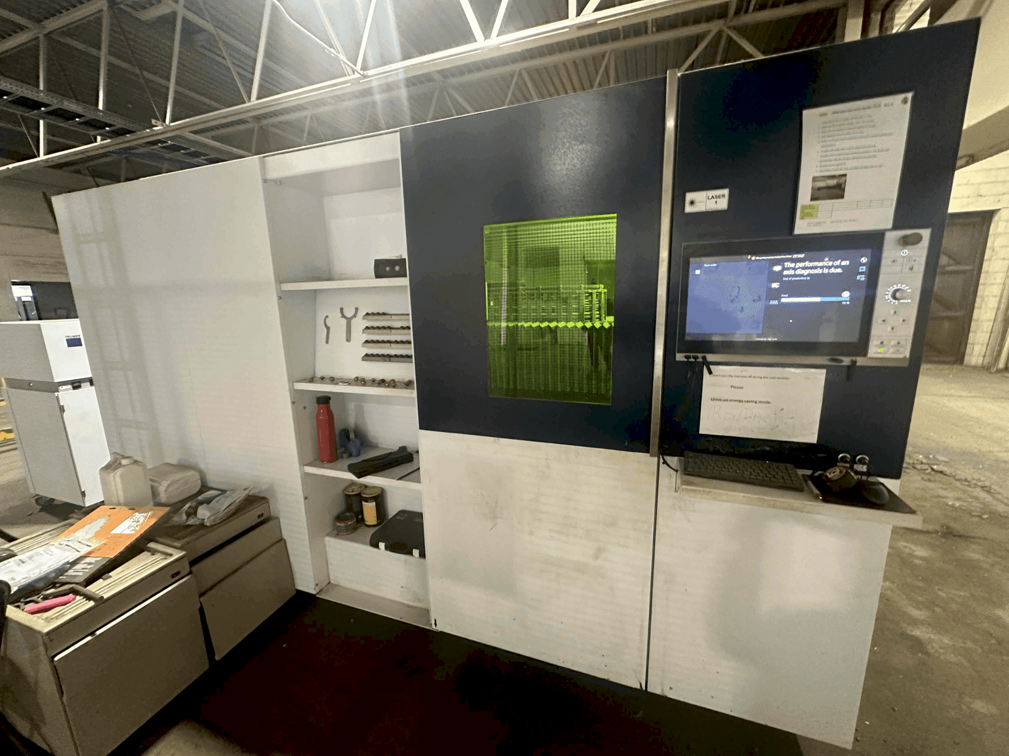 Masina TRUMPF Trulaser 1040 Fiber eestvaade