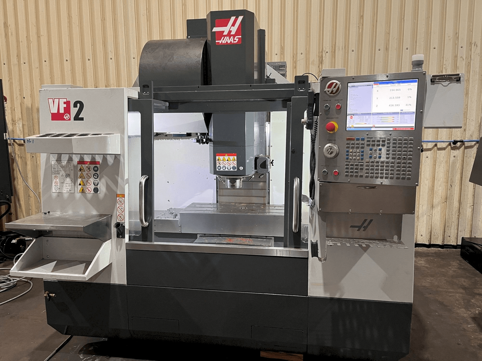 Masina HAAS VF-2 eestvaade