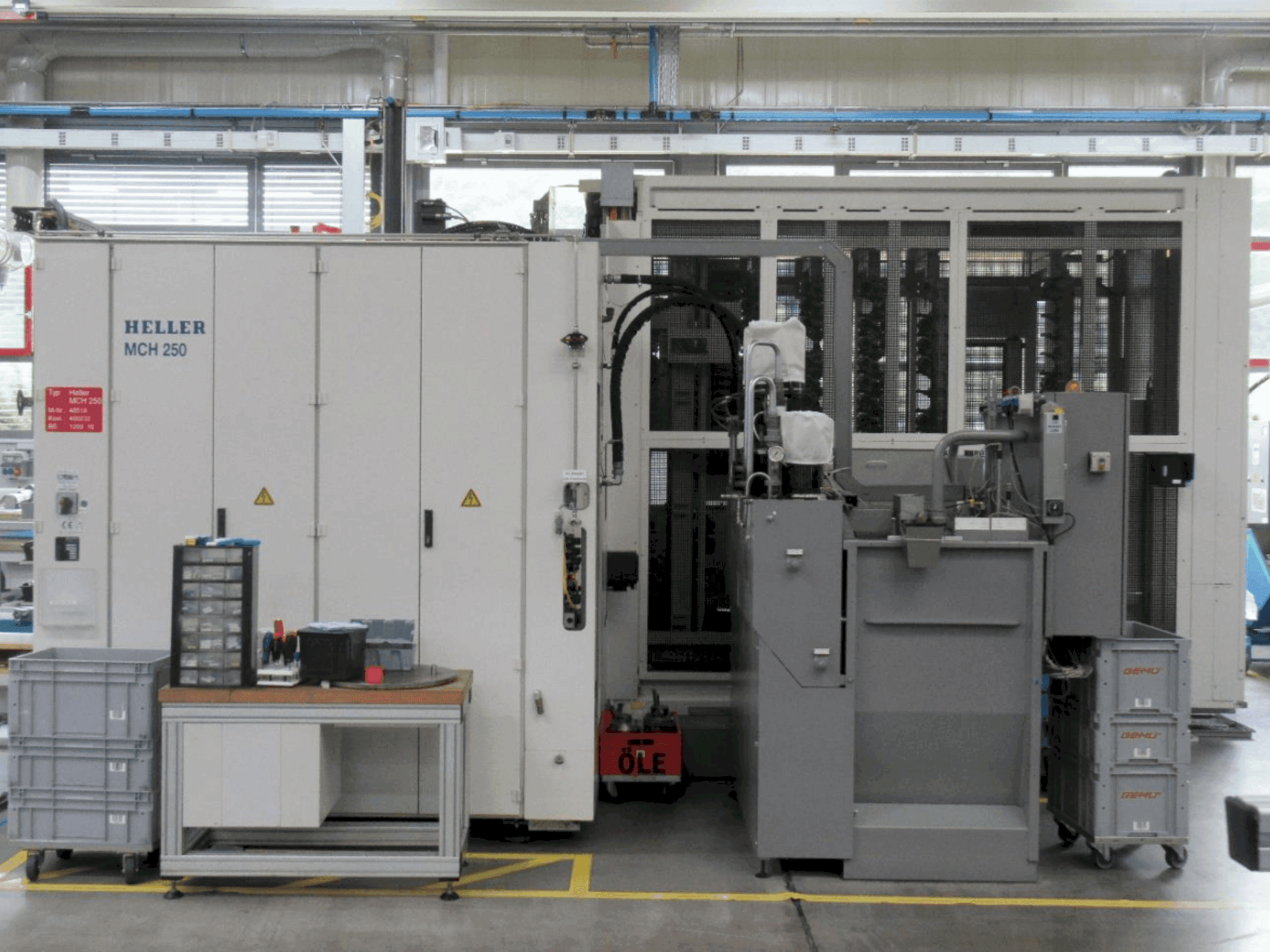 Masina HELLER MCH 250 eestvaade