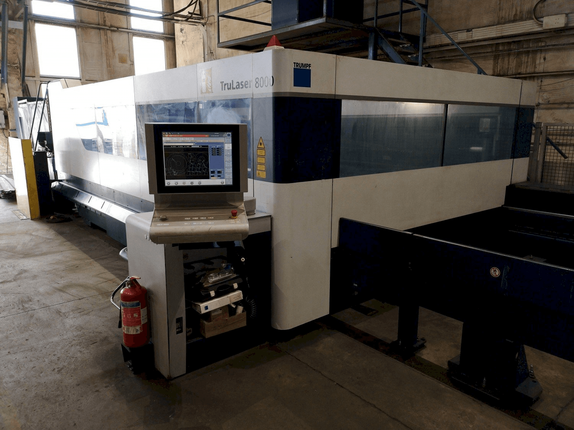 Masina Trumpf TruLaser 8000 eestvaade