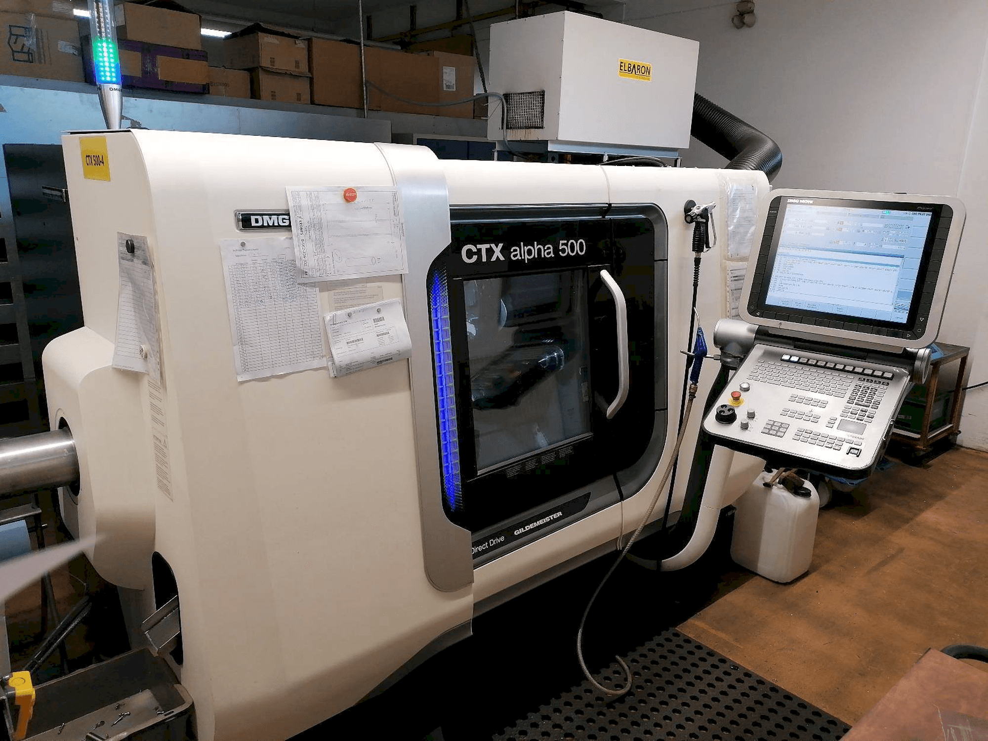 Masina DMG CTX Alpha 500 eestvaade