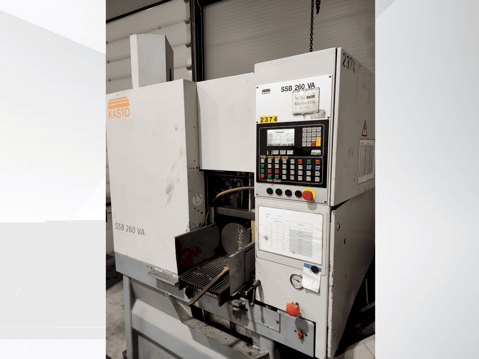 Masina KASTO SSB 260 VA eestvaade