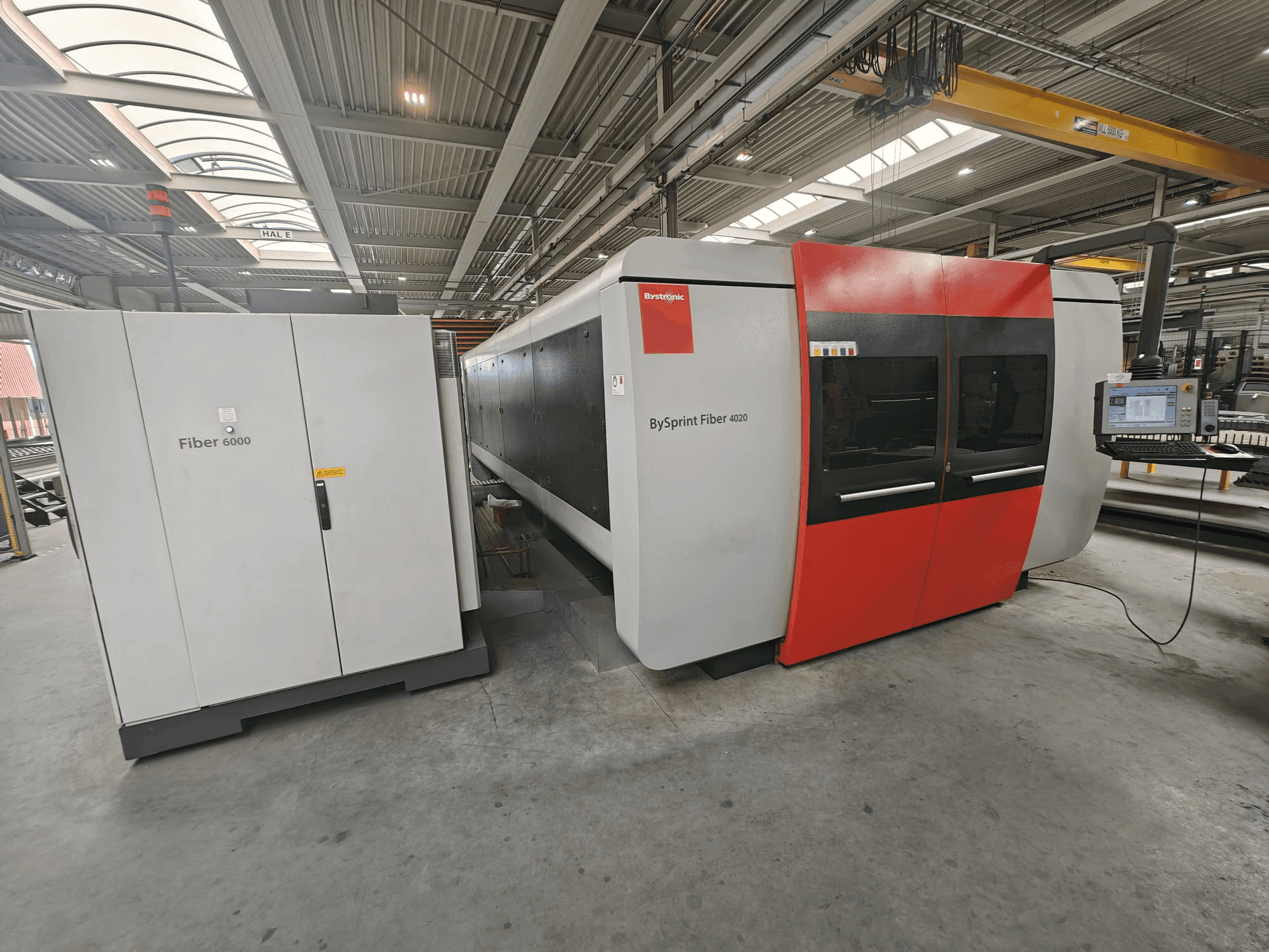Masina Bystronic BySprint Fiber 4020 + ByTrans Extended 4020 eestvaade