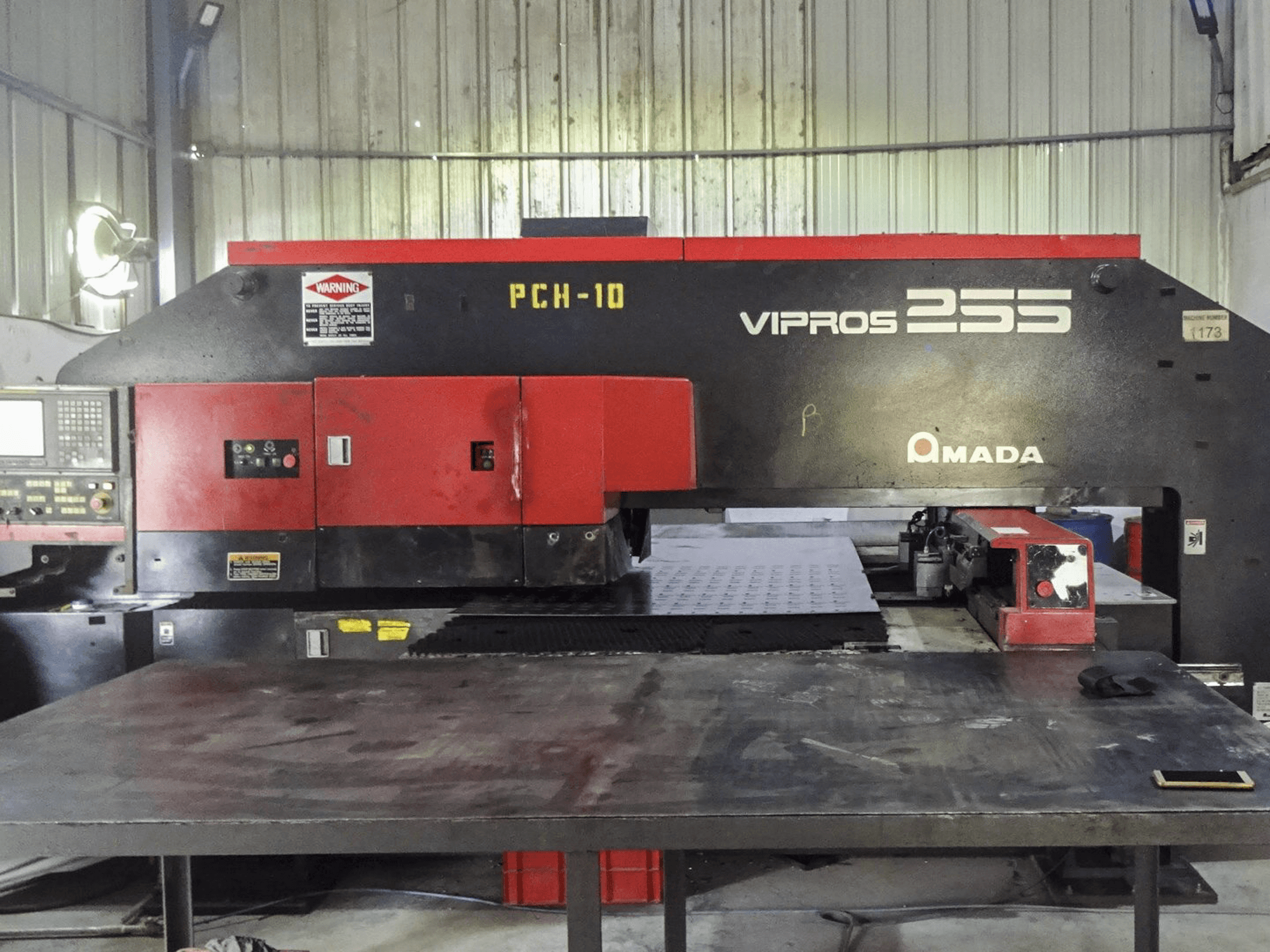 Front view of AMADA Vipros 255 Machine