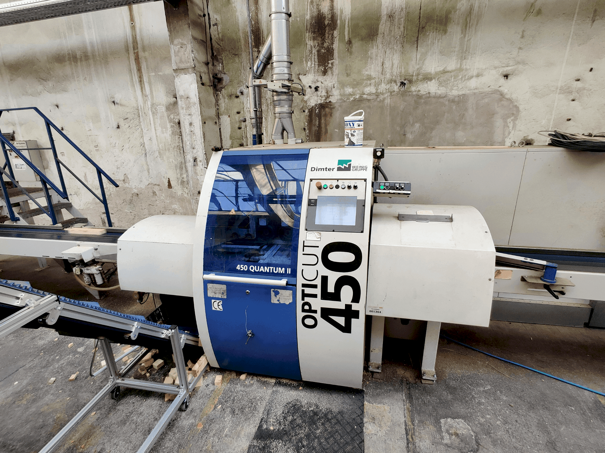 Masina WEINIG / DIMTER Combiscan C200 4/4 & OPTICUT 450 Q eestvaade