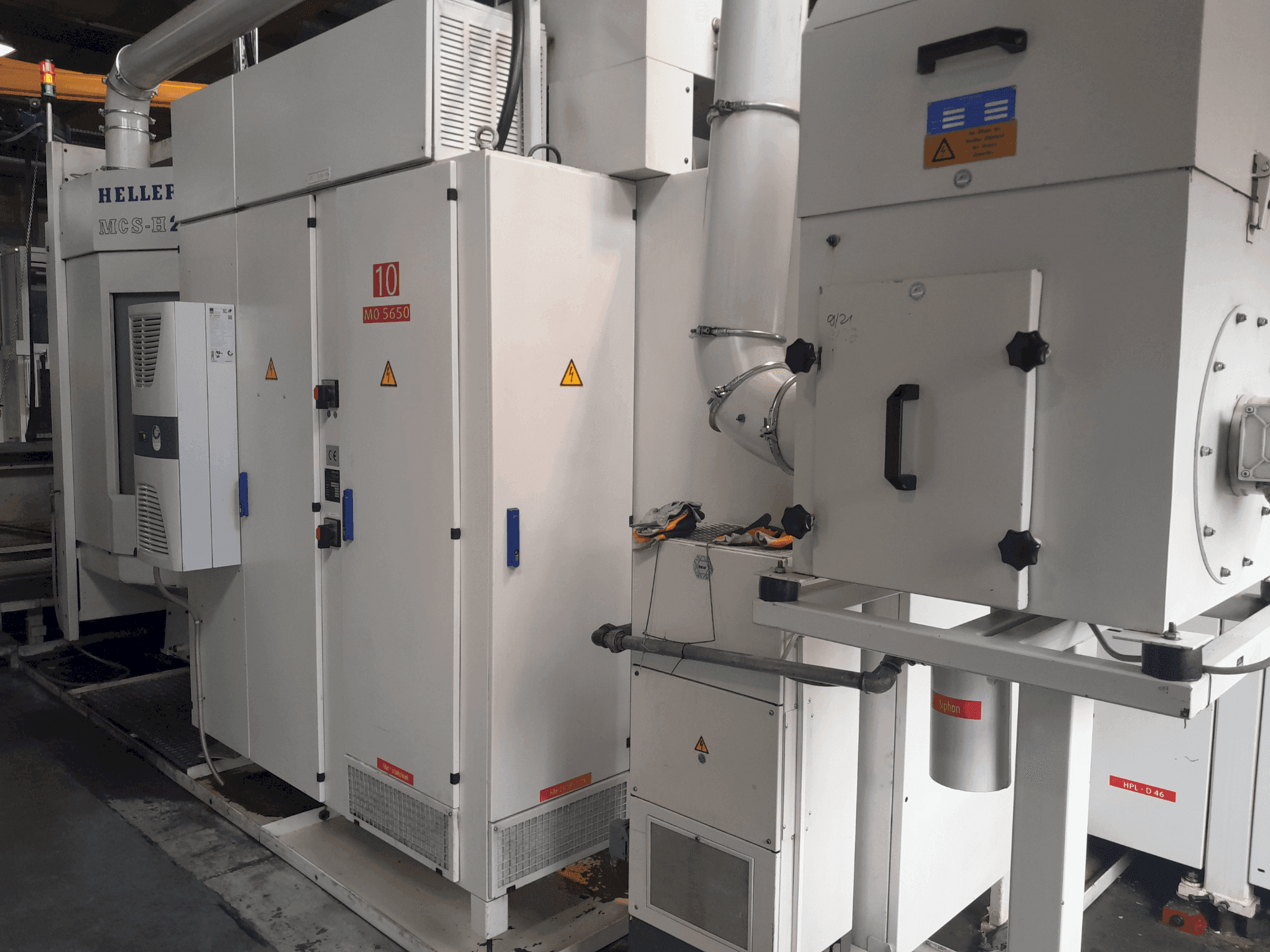 Masina HELLER MCS-H 250 eestvaade