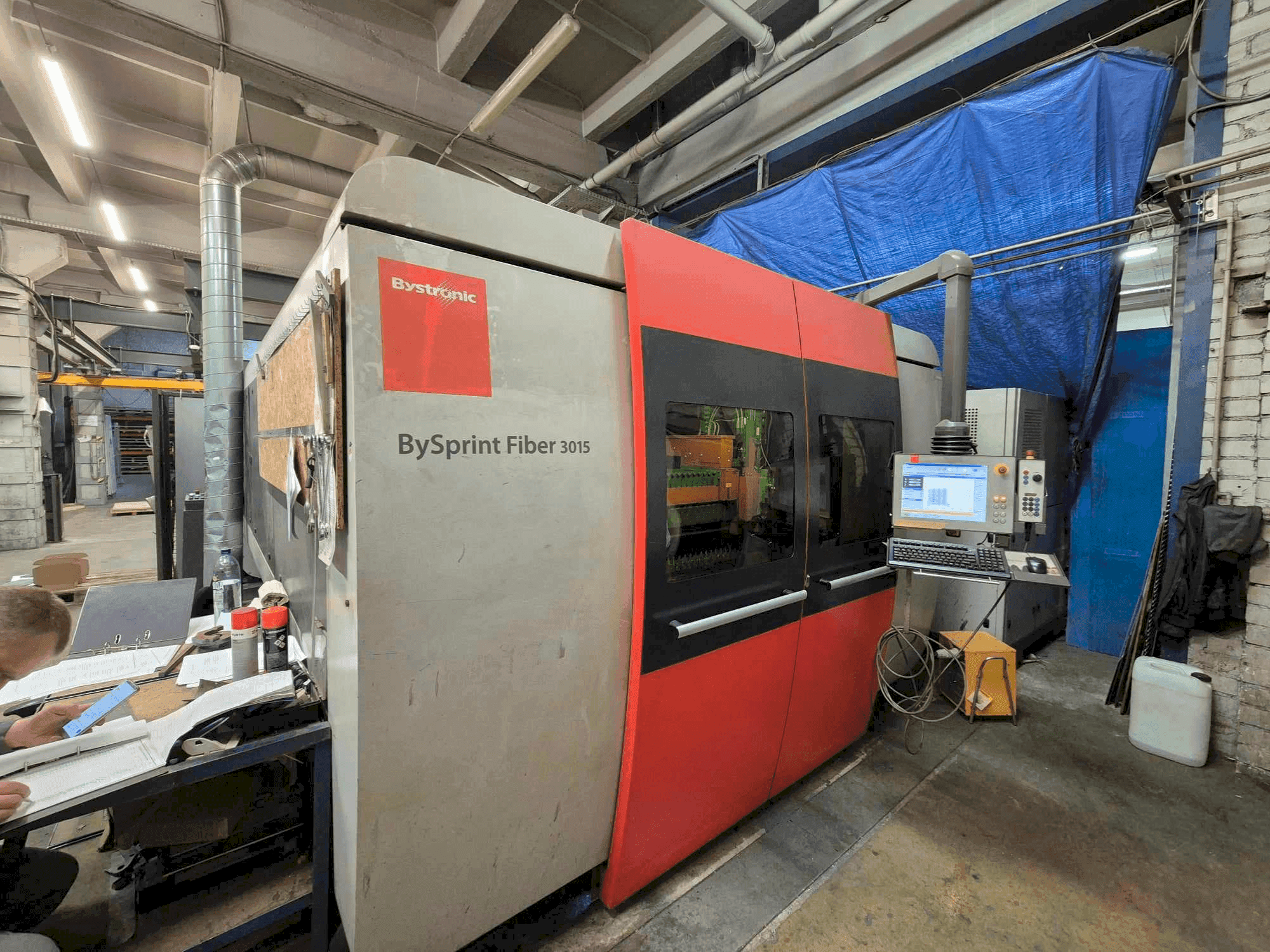 Masina Bystronic Bysprint Fiber 3015 3kW eestvaade