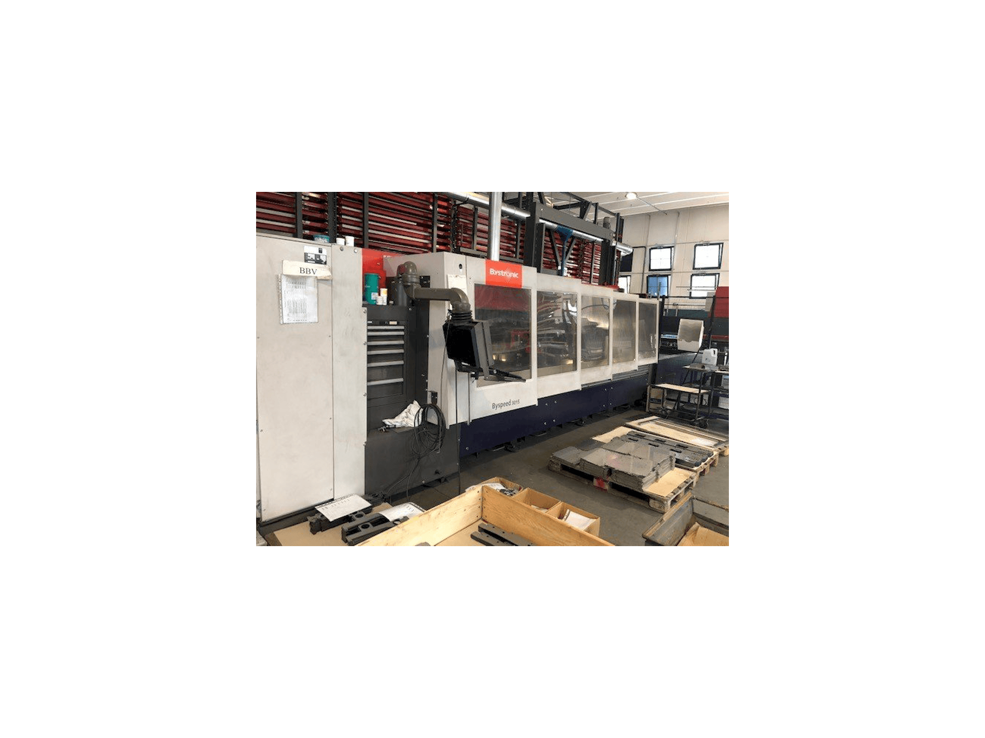 Masina Bystronic Byspeed 3015 vasaku külje vaade