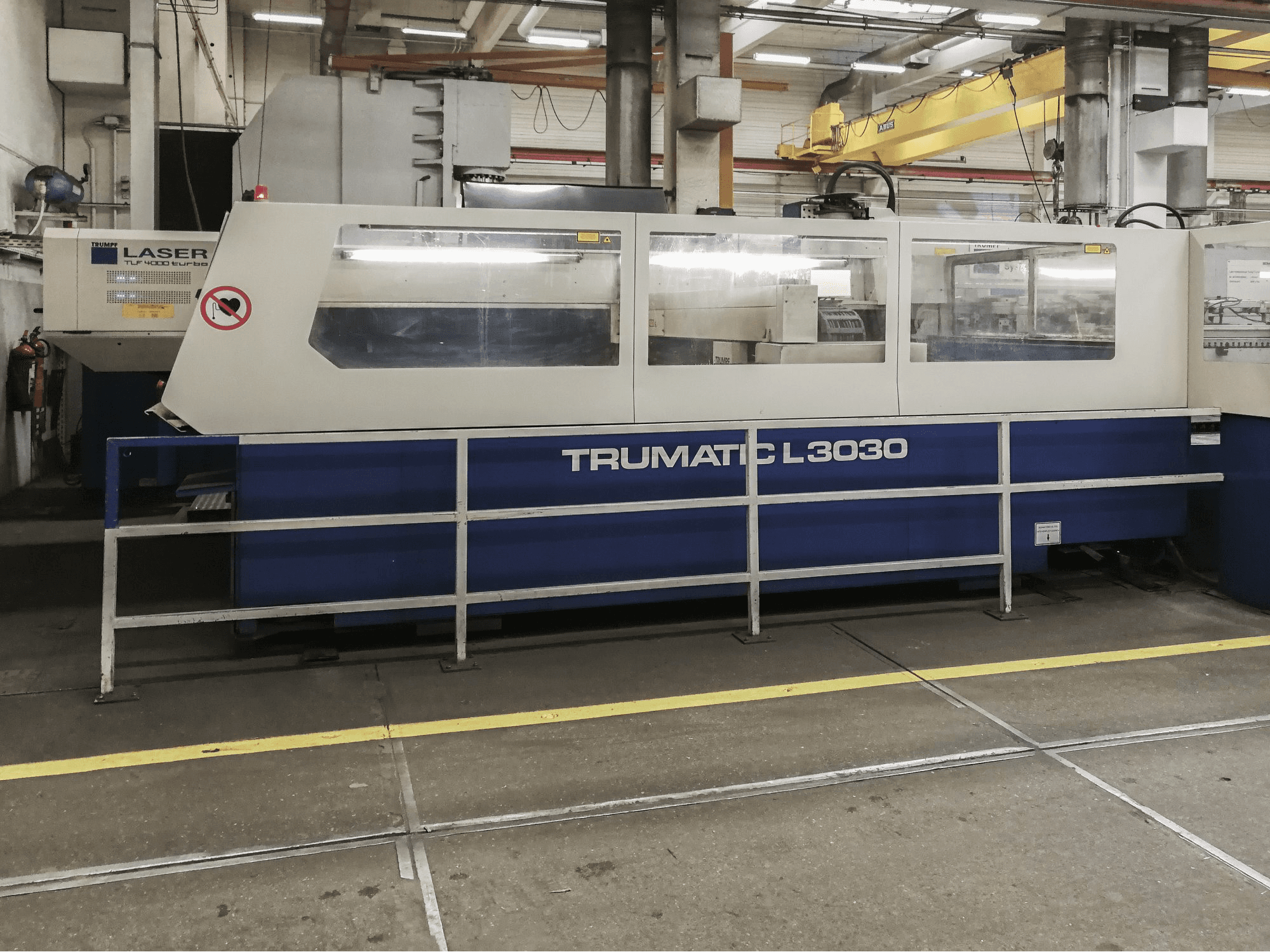 Masinavaade Trumpf Trumatic L3030 vasakult