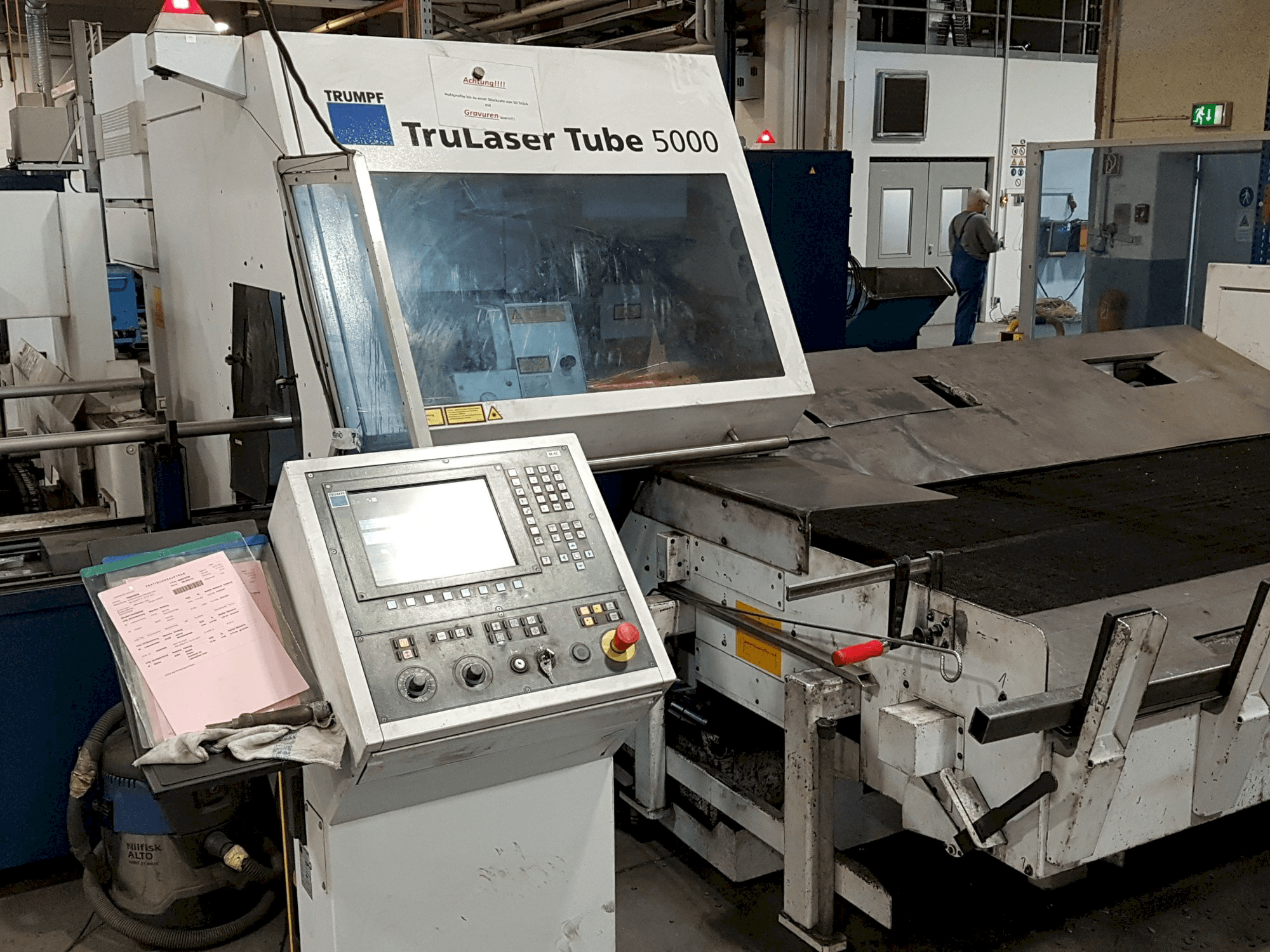 Masina Trumpf TruLaser Tube 5000 eestvaade