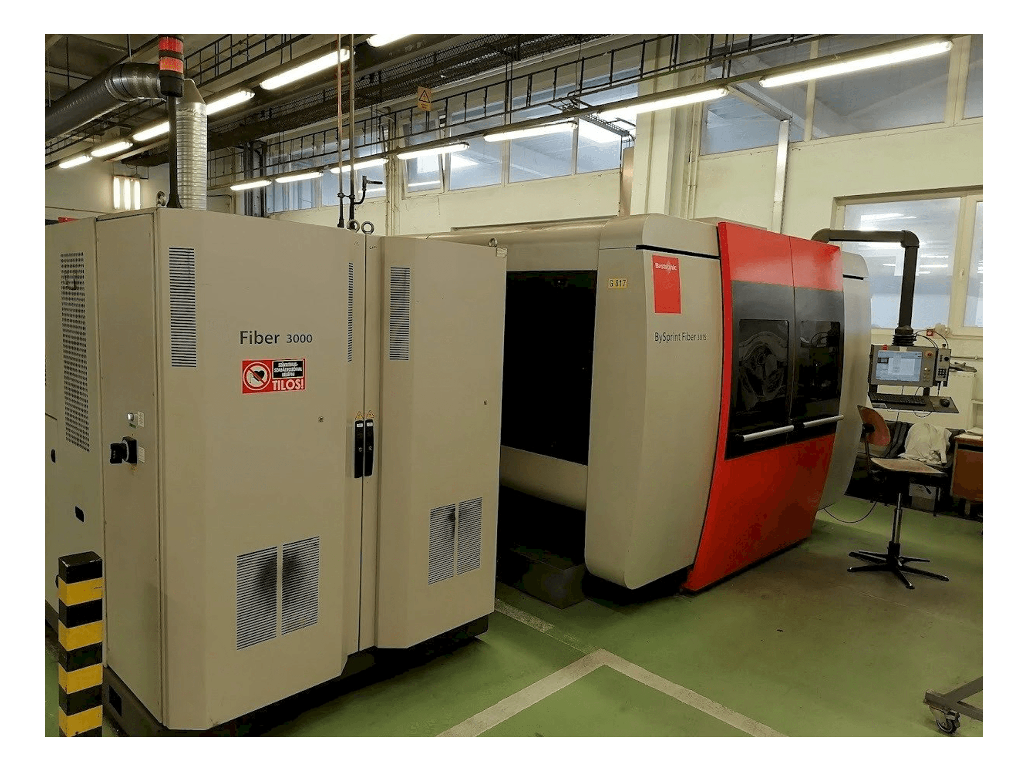 Masina Bystronic BySprint Fiber 3015 eestvaade