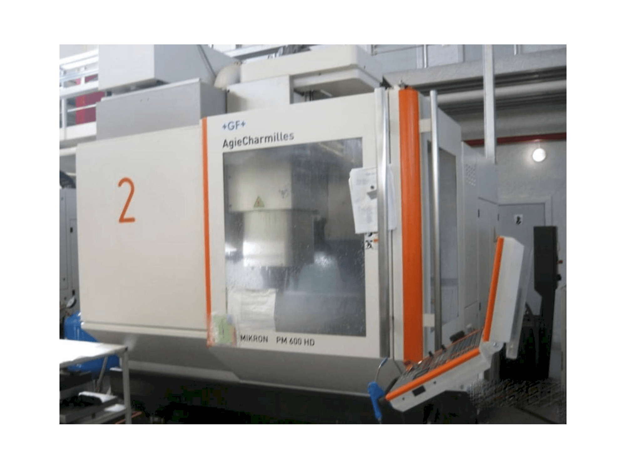 Masina AgieCharmilles Mikron HPM 600 HD eestvaade