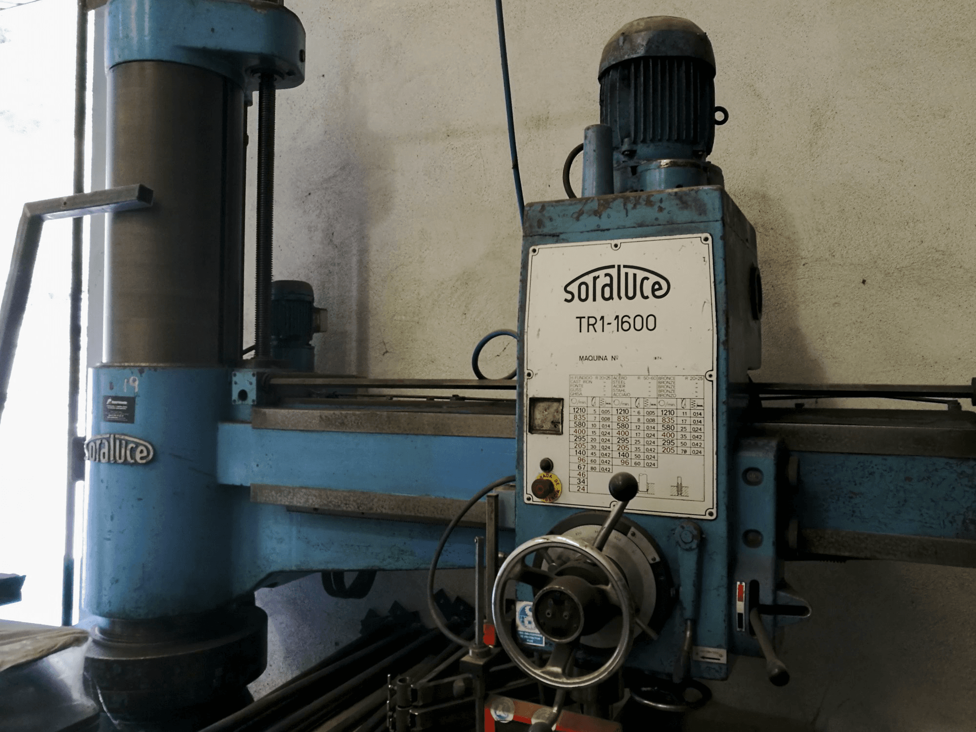 Masinavaade Soraluce TR1-1600 paremalt