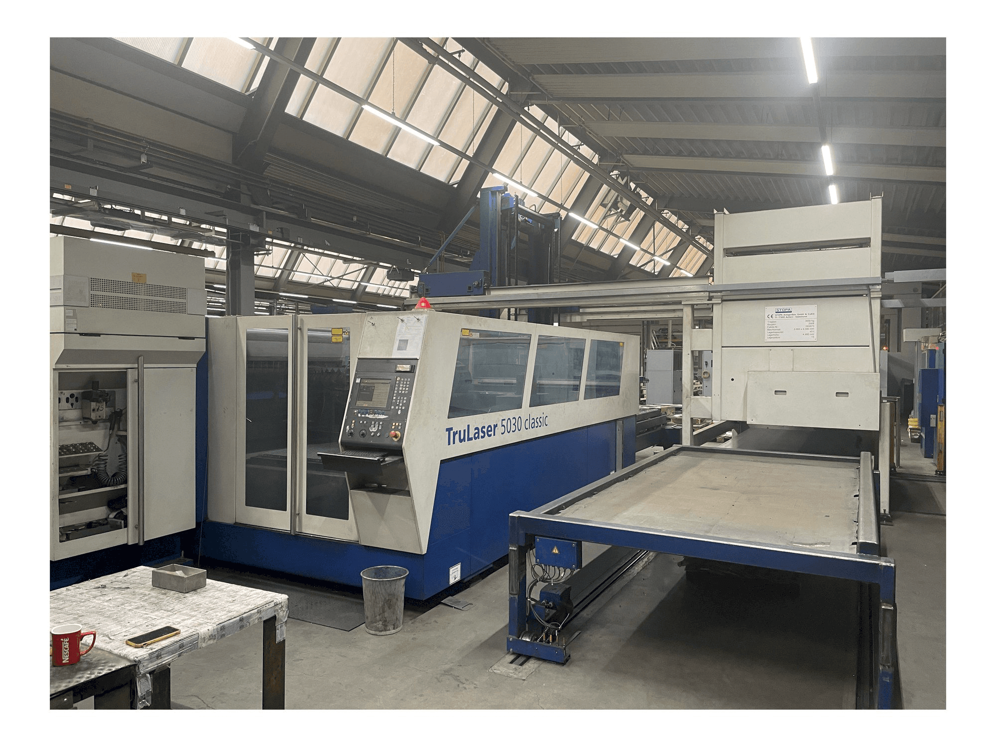 Masinavaade Trumpf L5030 Classic + Pallet Master paremalt