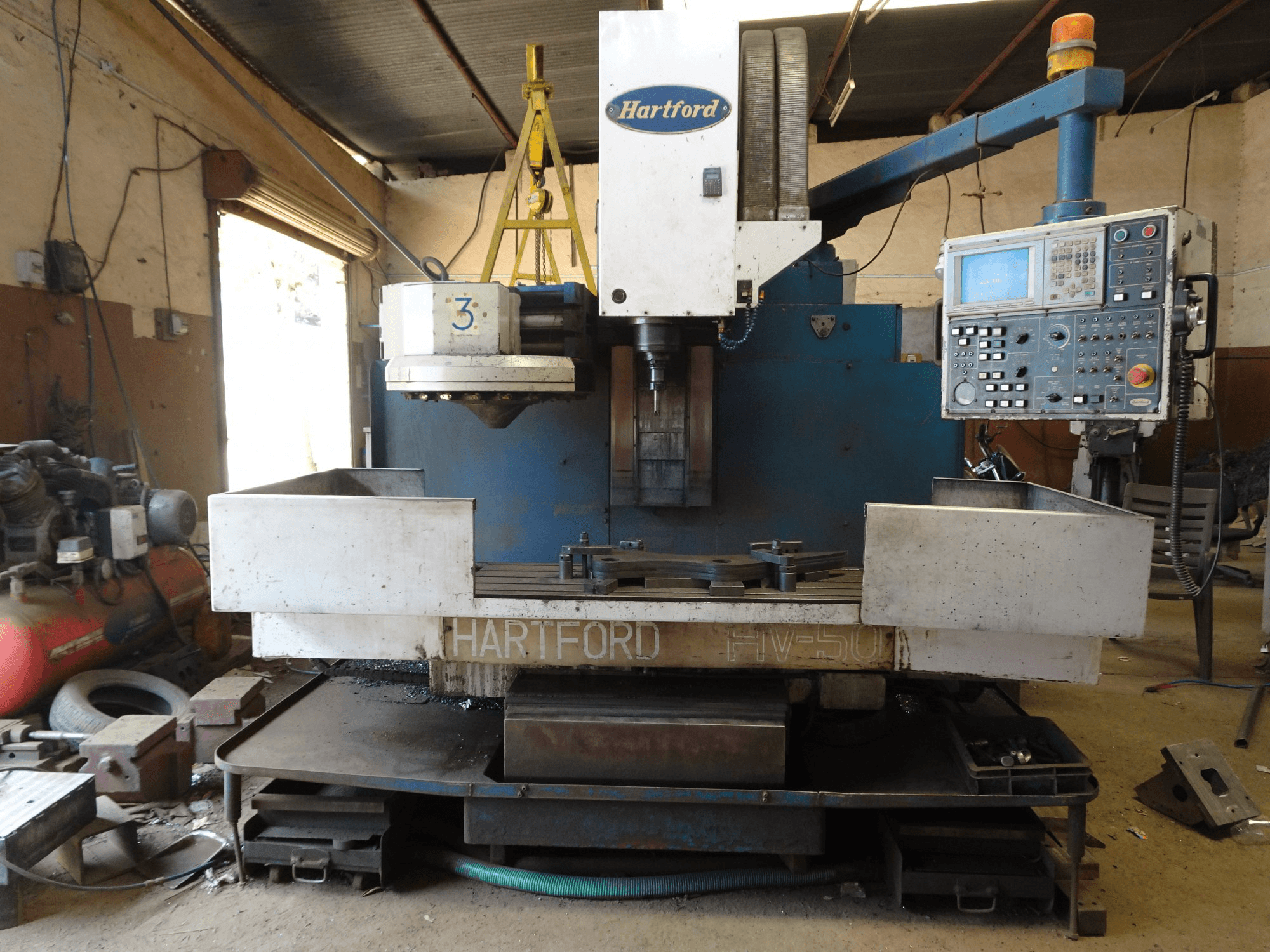 Front view of Hartford HV-50S Machine