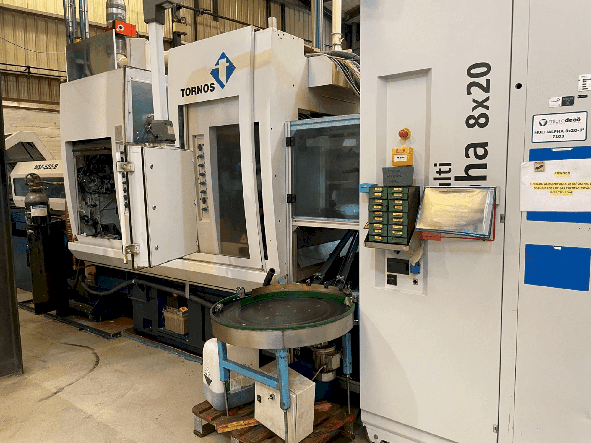 Masina TORNOS MultiAlpha 8x20 eestvaade