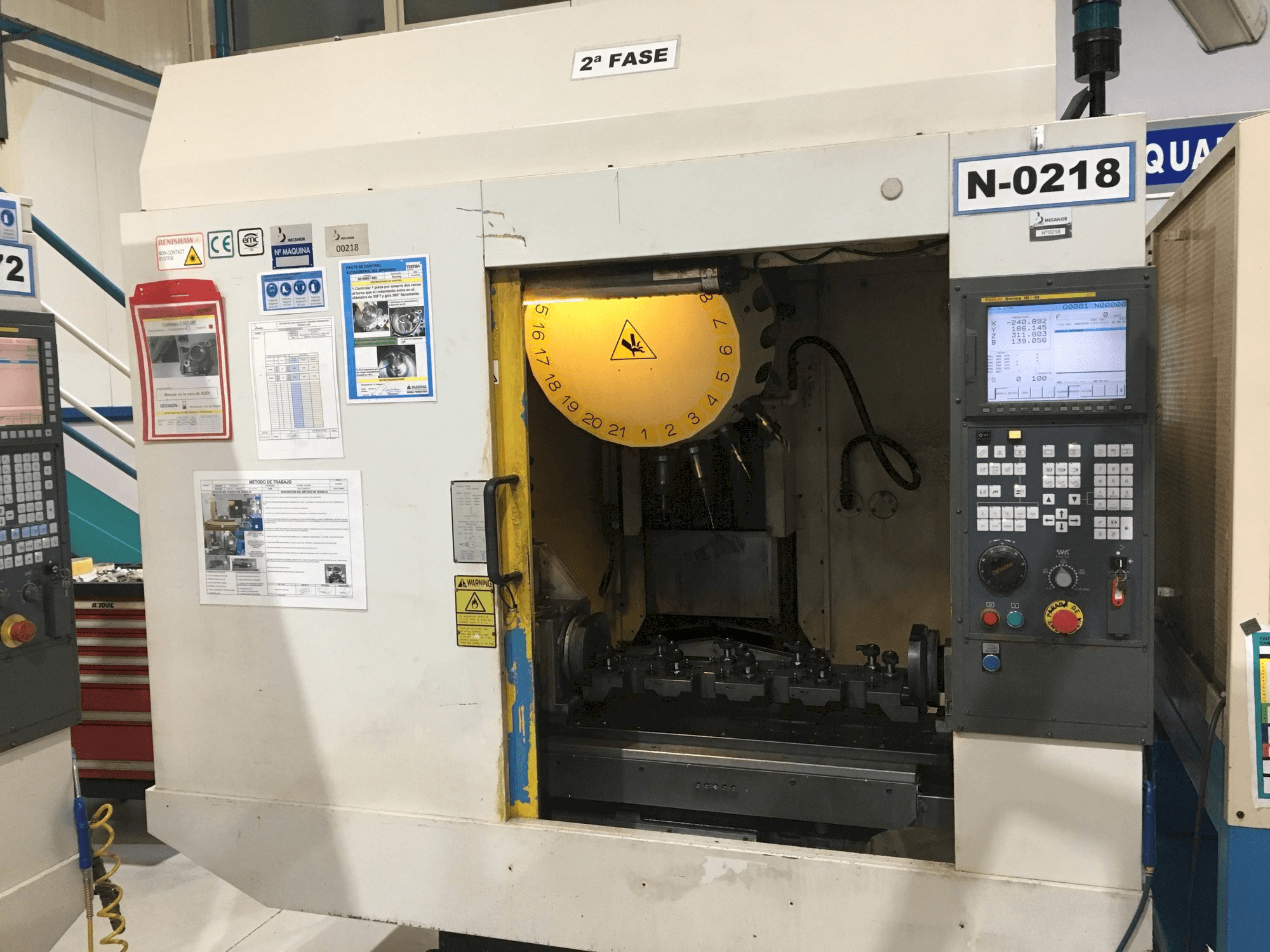 Masina FANUC Robodrill alfa-T-21iDL eestvaade