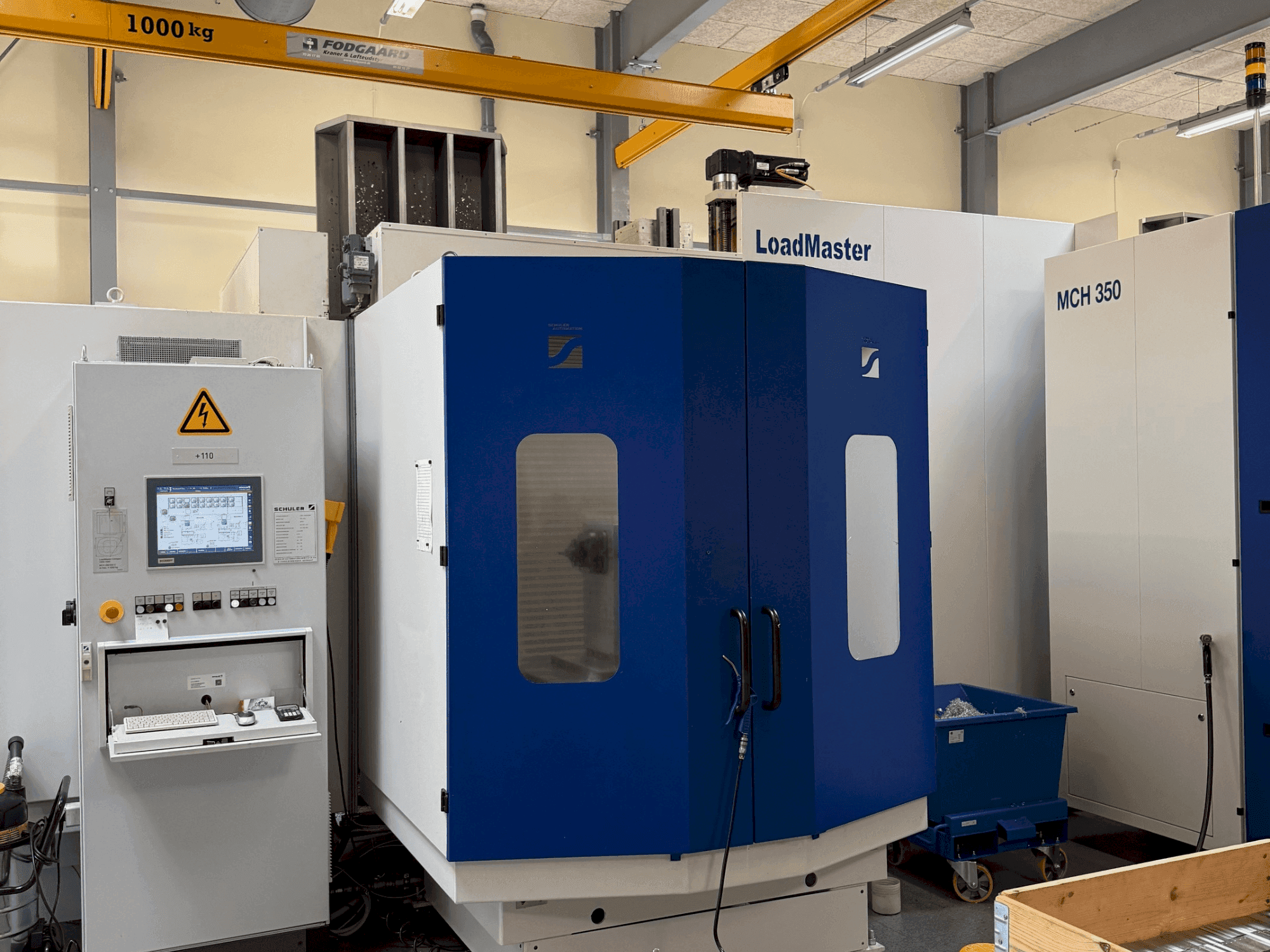 Masina HELLER MCH 300 + MCH 300 C + 22 pallet system eestvaade